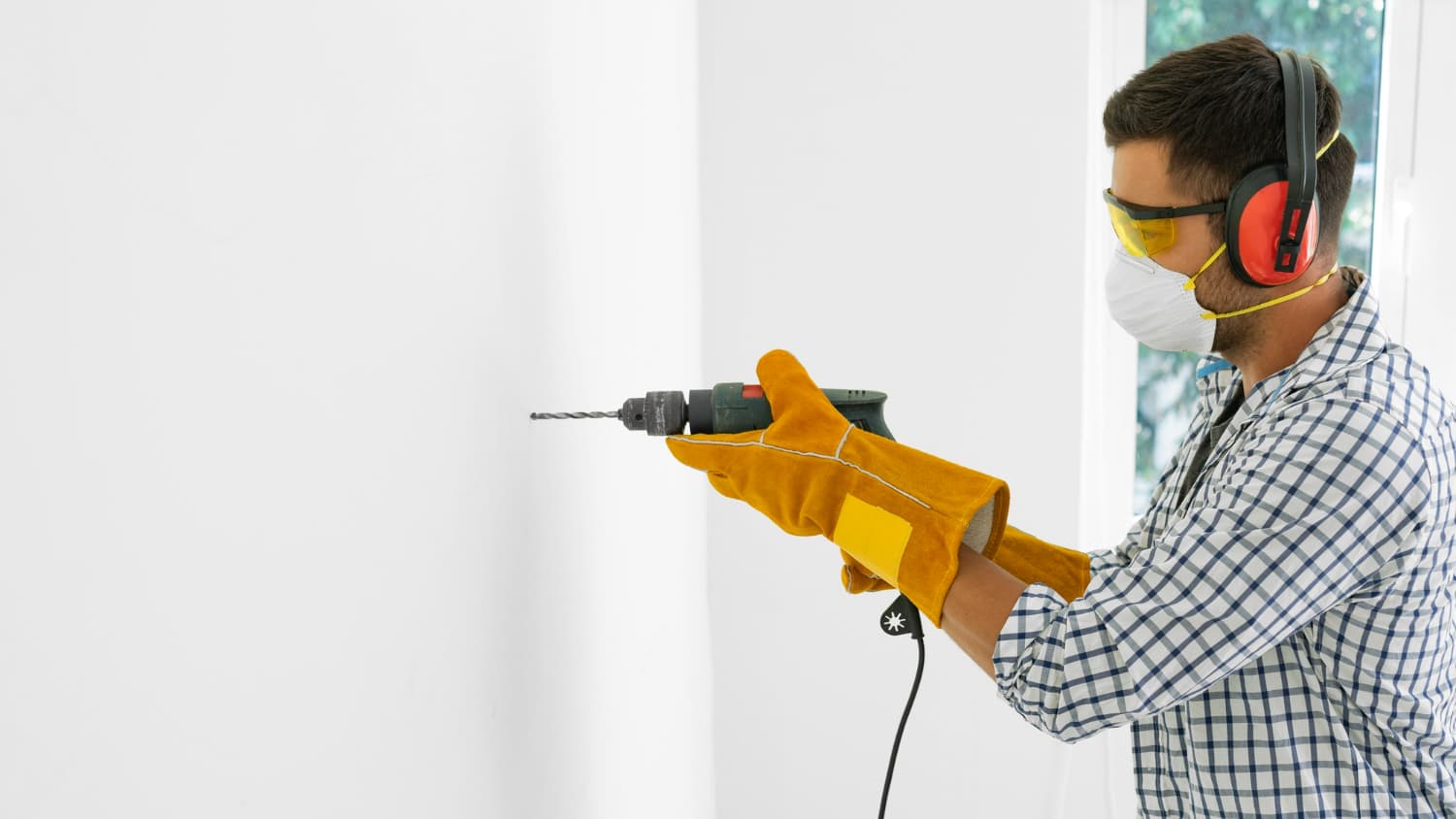 Wall drilling and mounting