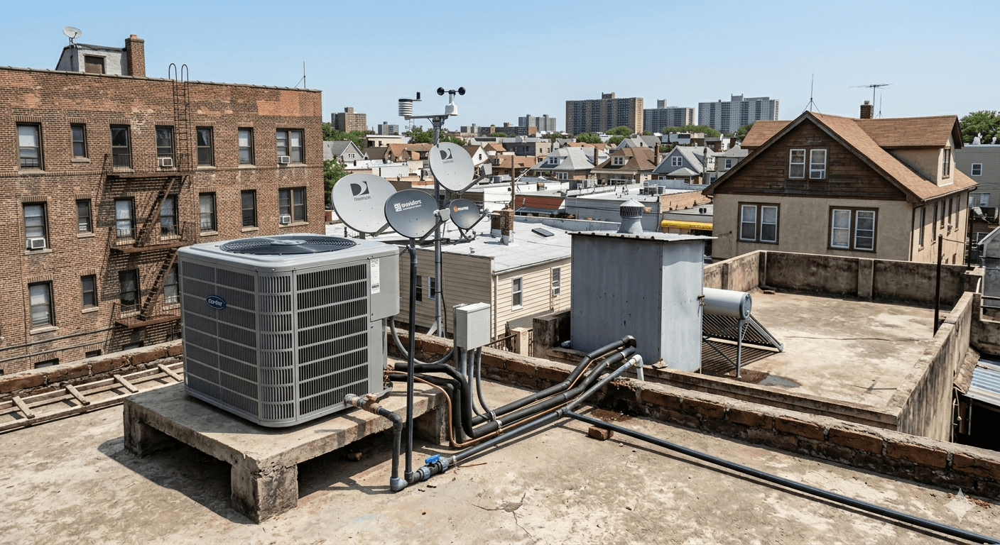 Water tank installation